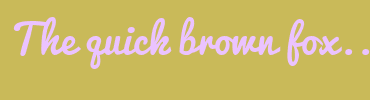 Image with Font Color EBC3FF and Background Color C9BA59